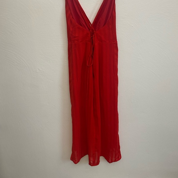 Lulus Panache Red backless midi dress small - Picture 6 of 7